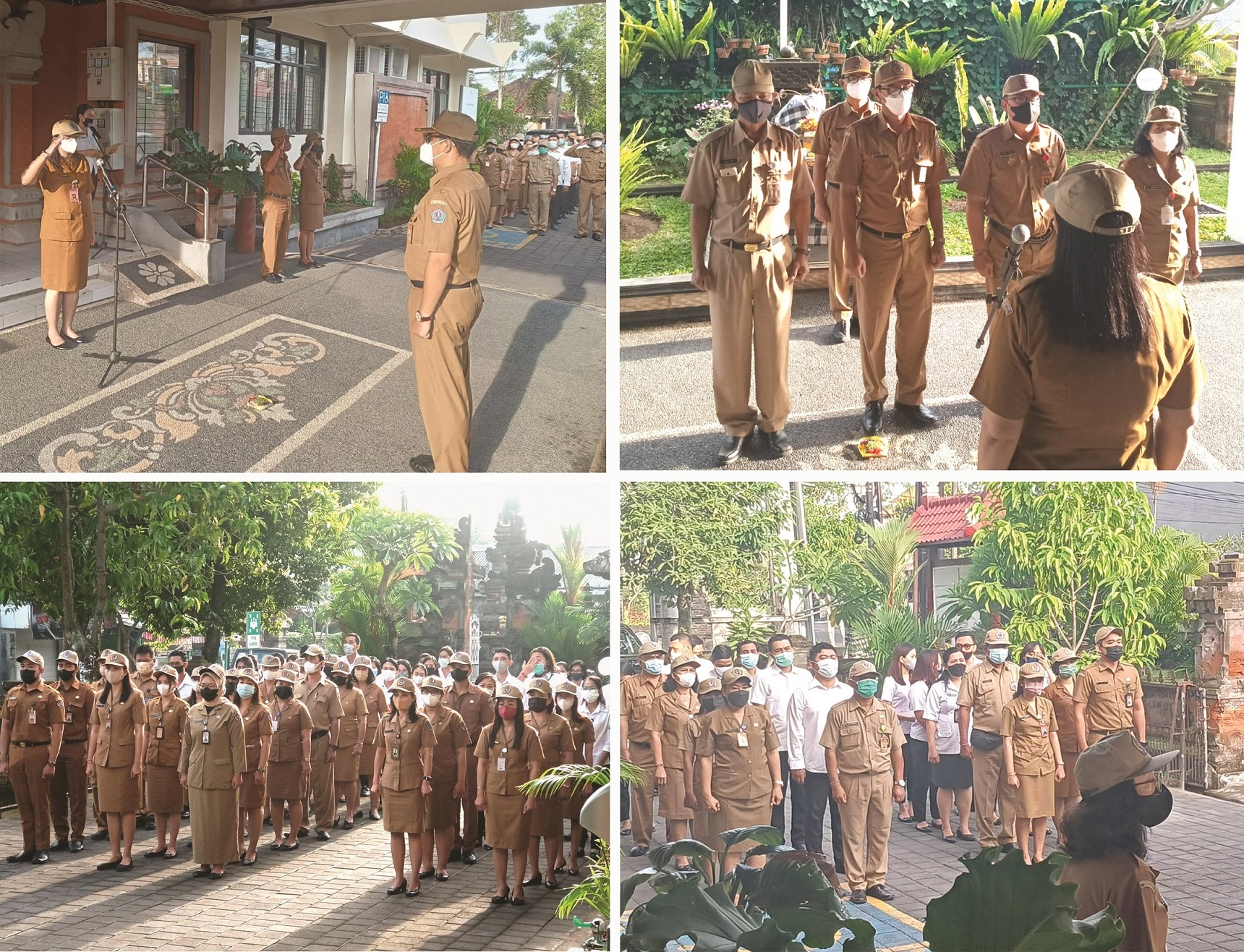 Pelaksanaan Apel Disiplin BPKAD Kota Denpasar