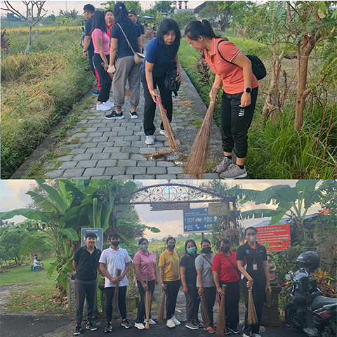 Kegiatan Jumat Bersih dilingkungan Tek-Tek,