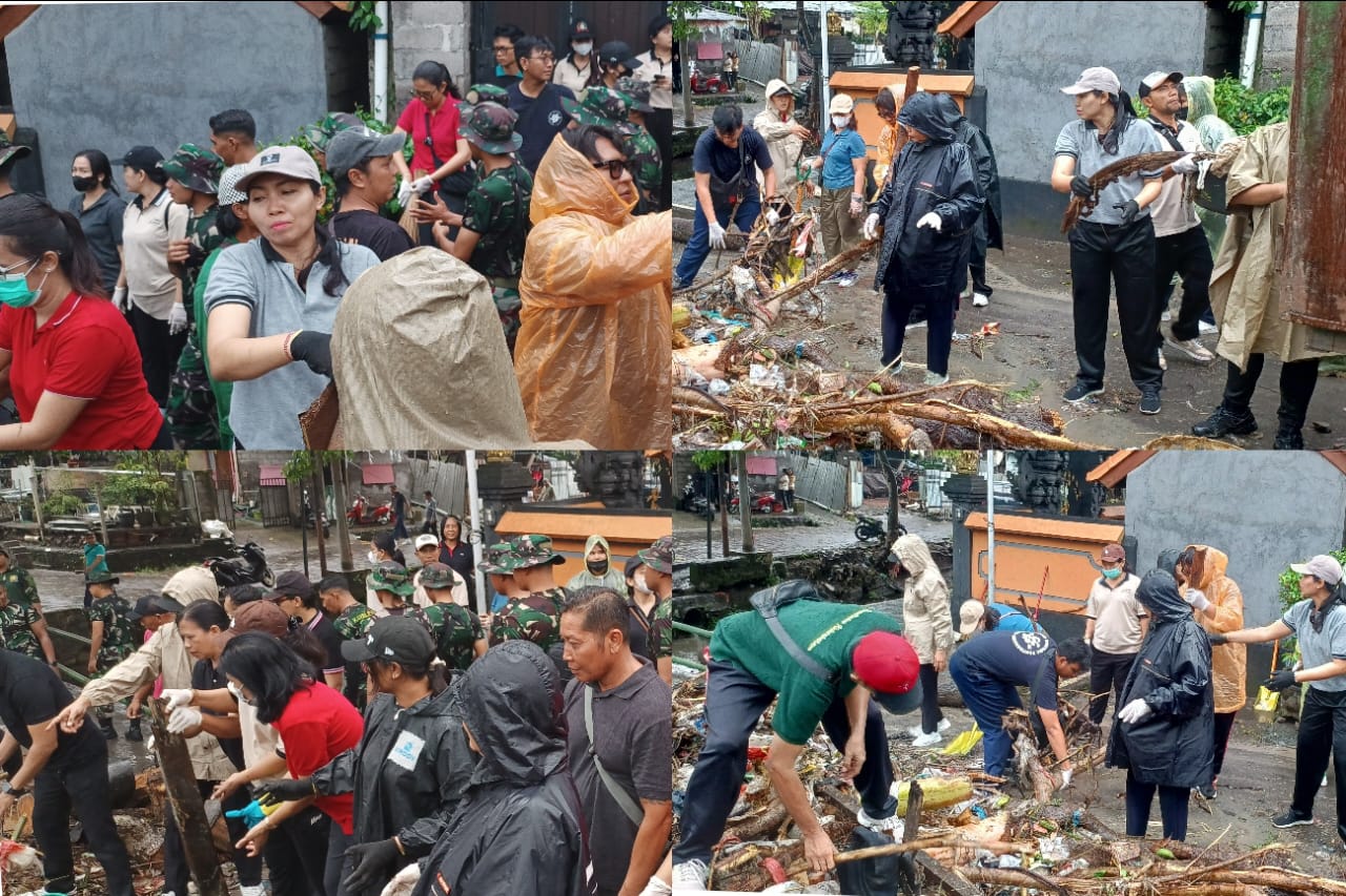 Kegiatan Kerja Bakti Pasca Bencana Banjir