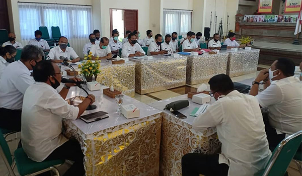 Rapat Pembahasan Tidak Lanjut Vicon di Kantor Wilayah BPN Provinsi Bali