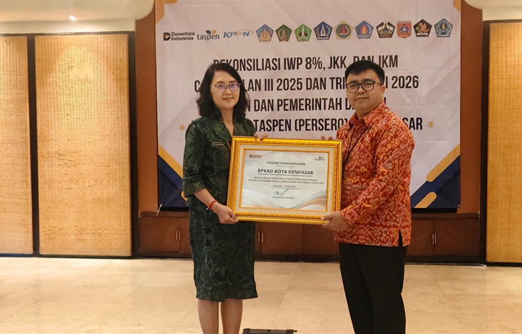 Kota Denpasar Meraih Penghargaan IWP, JKK dan JKM Tahun 2025