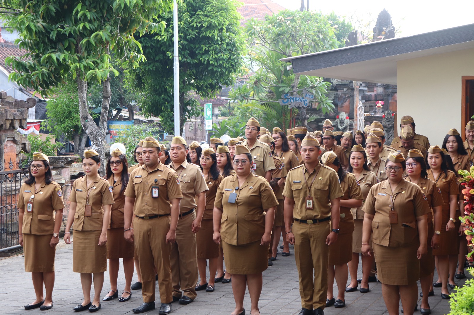 Apel Disiplin BPKAD Kota Denpasar dan Pelepasan Pegawai Purna Tugas